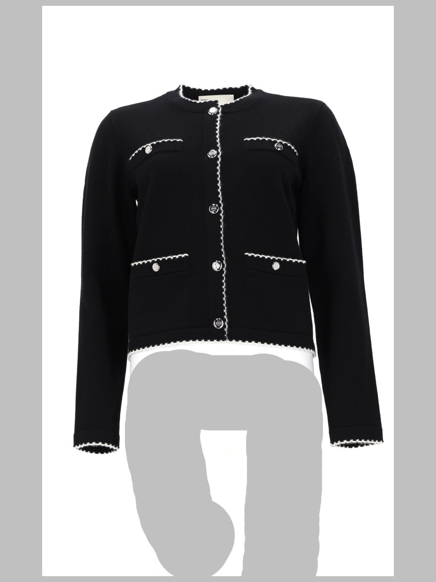 Wool Cardigan Kendra Black Polyamide Elastane Jumpers