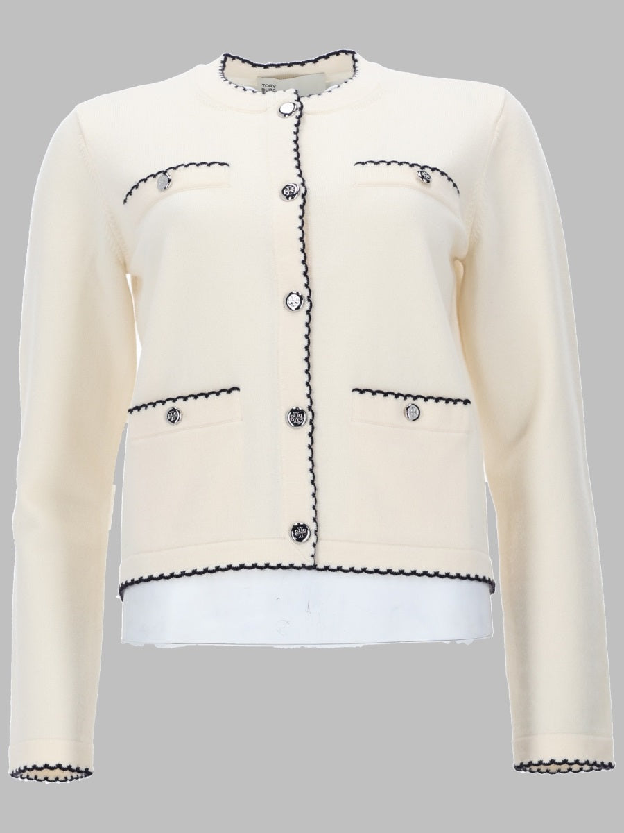 Cardigan Kendra Ivory Wool Jumpers