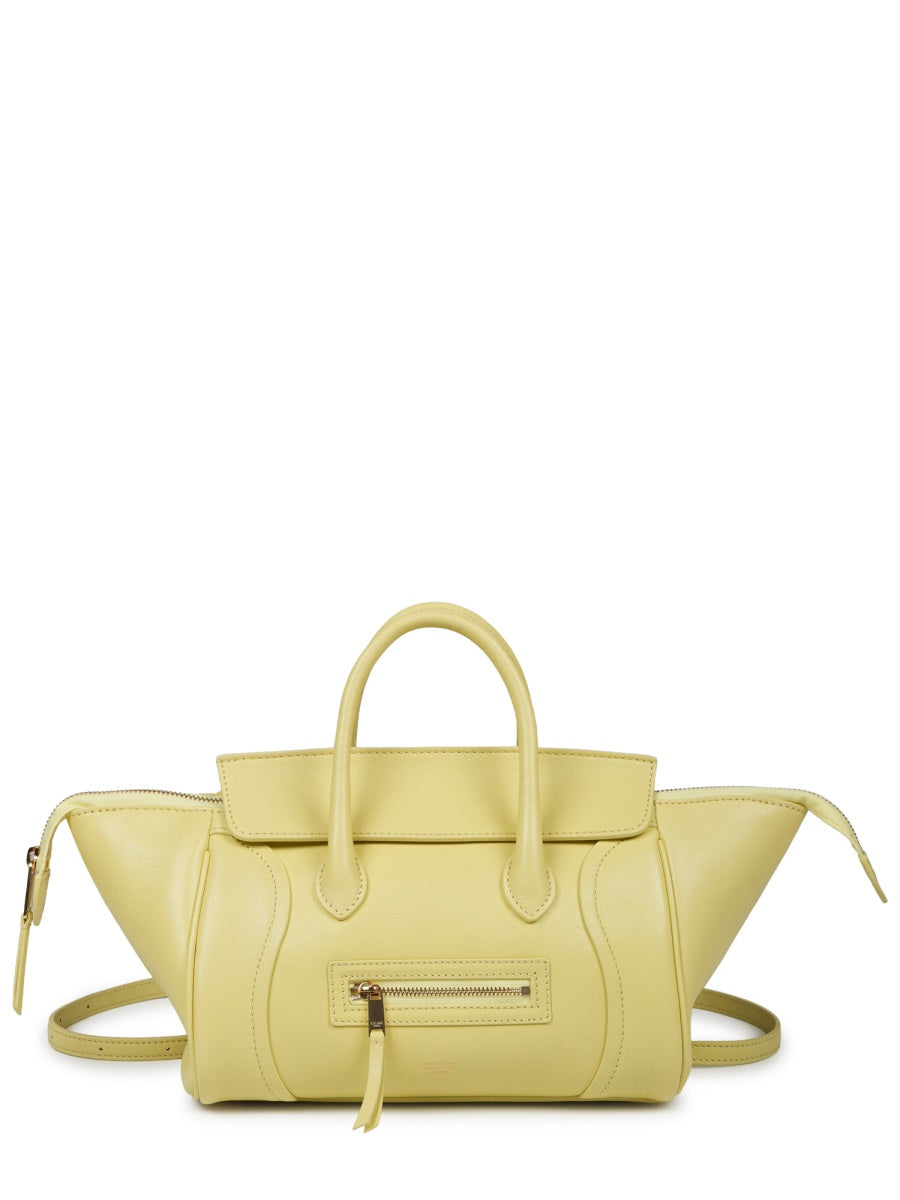 Handbag Luggage Yellow Lambskin Handbags