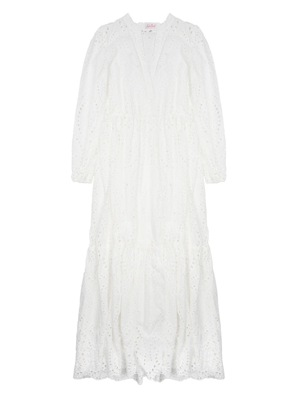 Long Dress Sylvia White Cotton