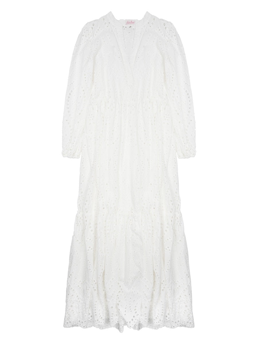 Long Dress Sylvia White Cotton