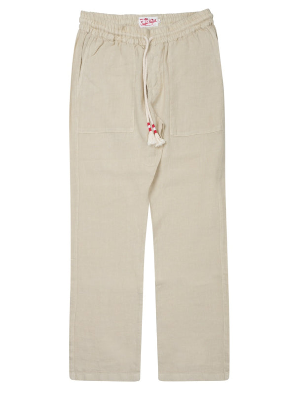 Trousers Calais Linen Beige
