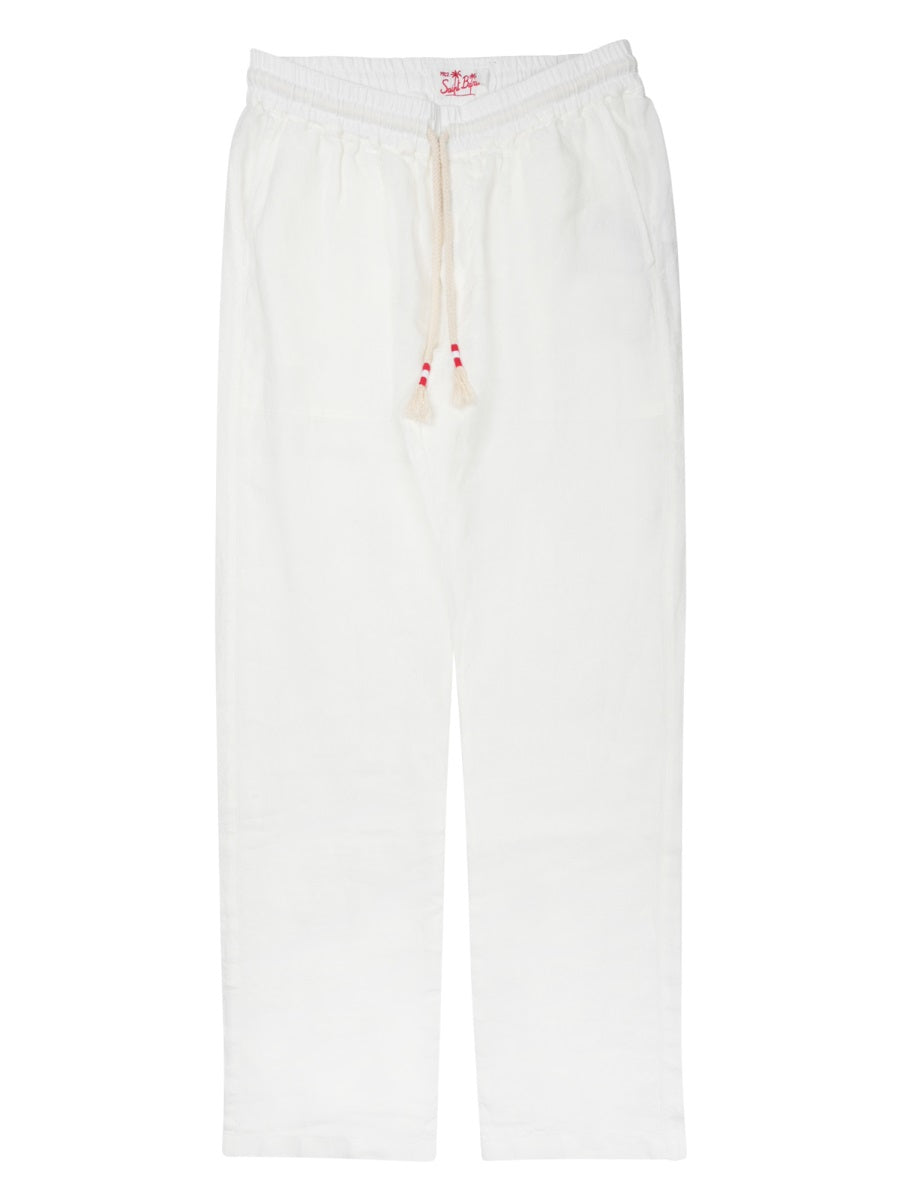 Trousers Calais White Linen