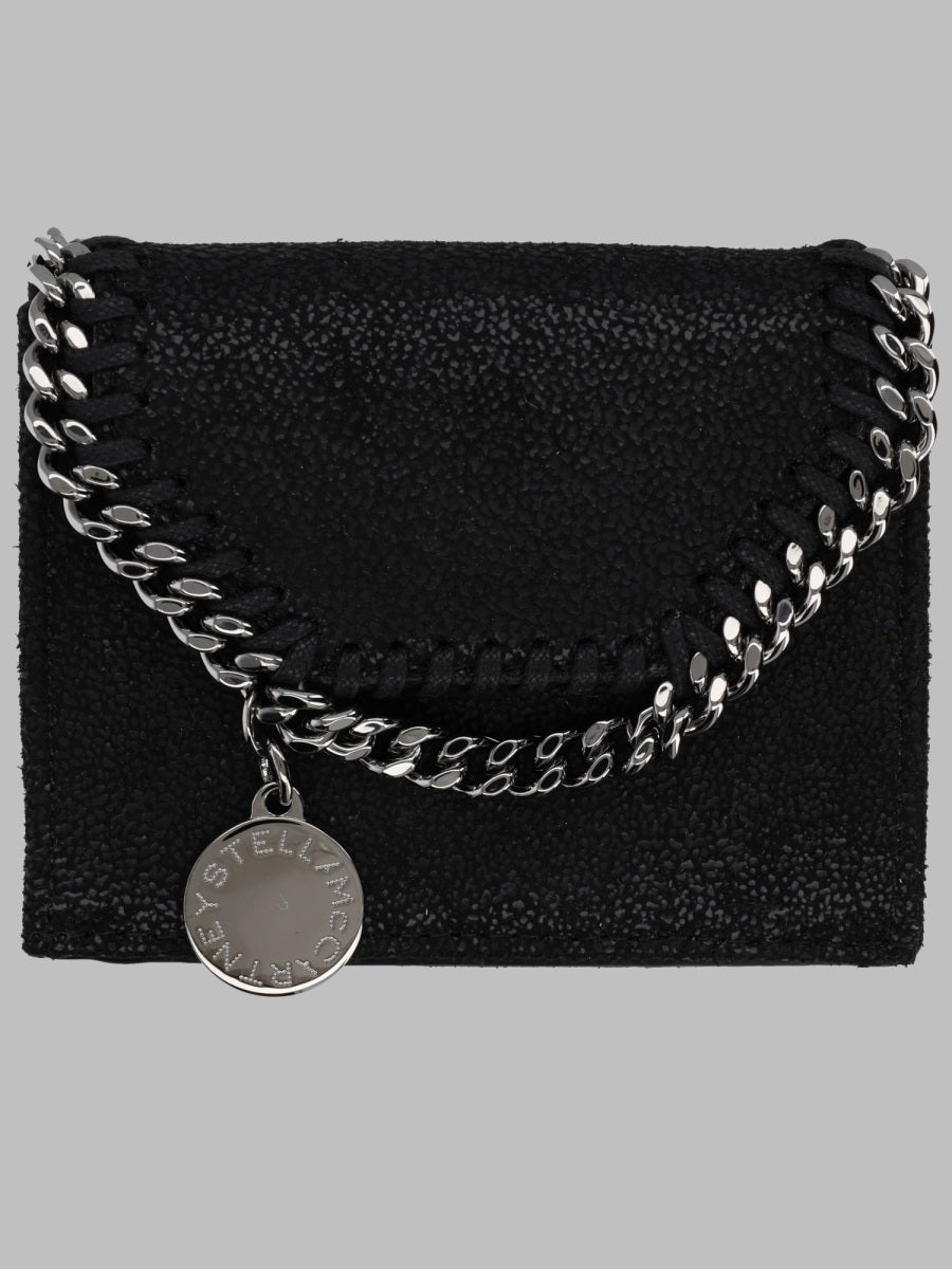 Trifold Wallet Falabella Black Polyester & Purses