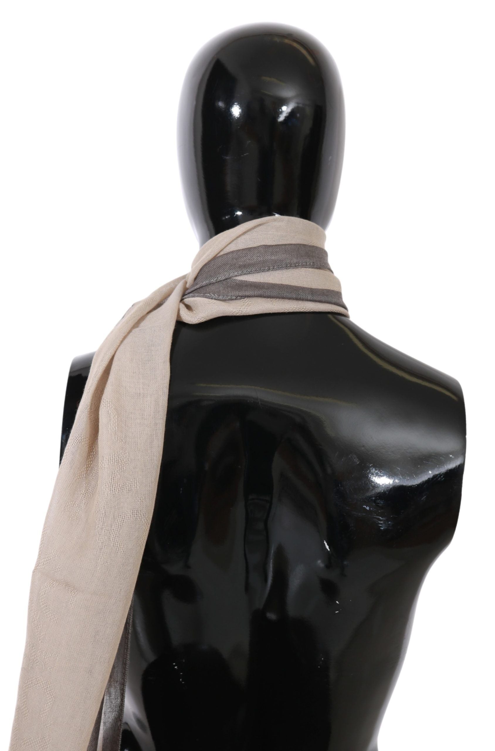 Costume National 100% Cotton scarf in beige — view 2