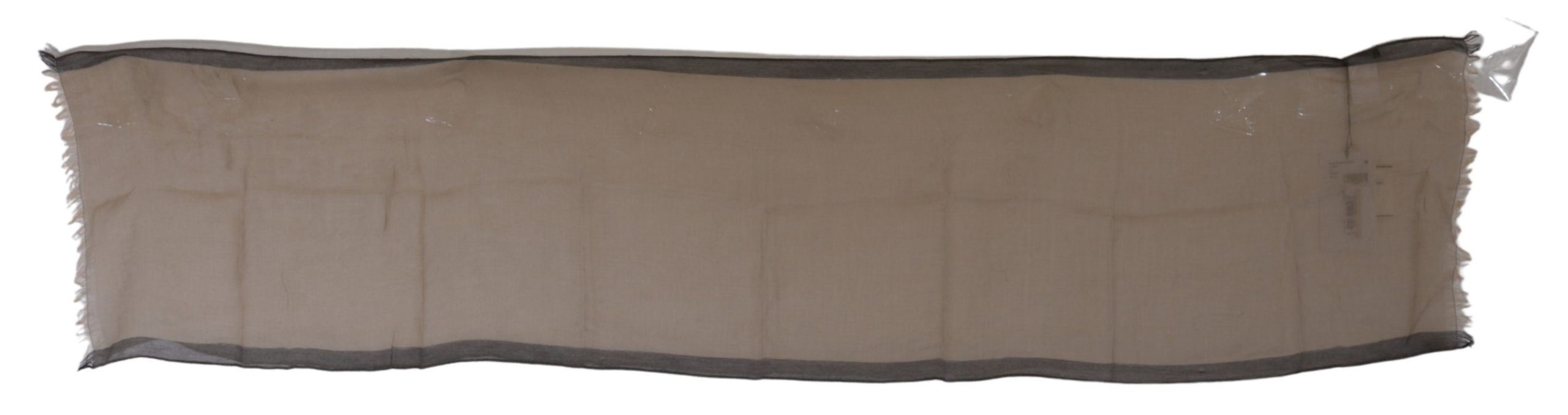 Costume National 100% Cotton scarf in beige — view 3