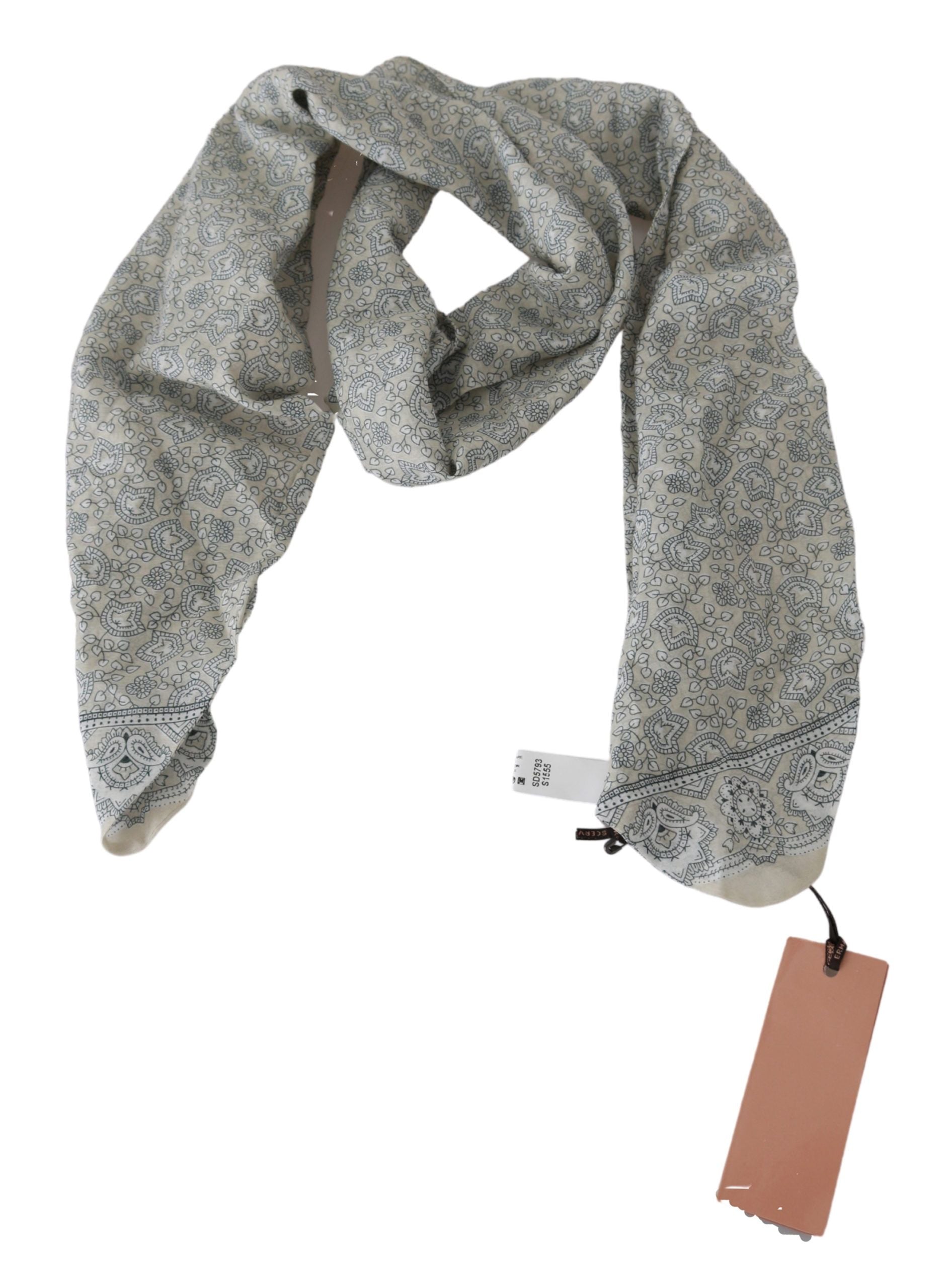 Ermanno Scervino 100% Cotton scarf in beige — view 2