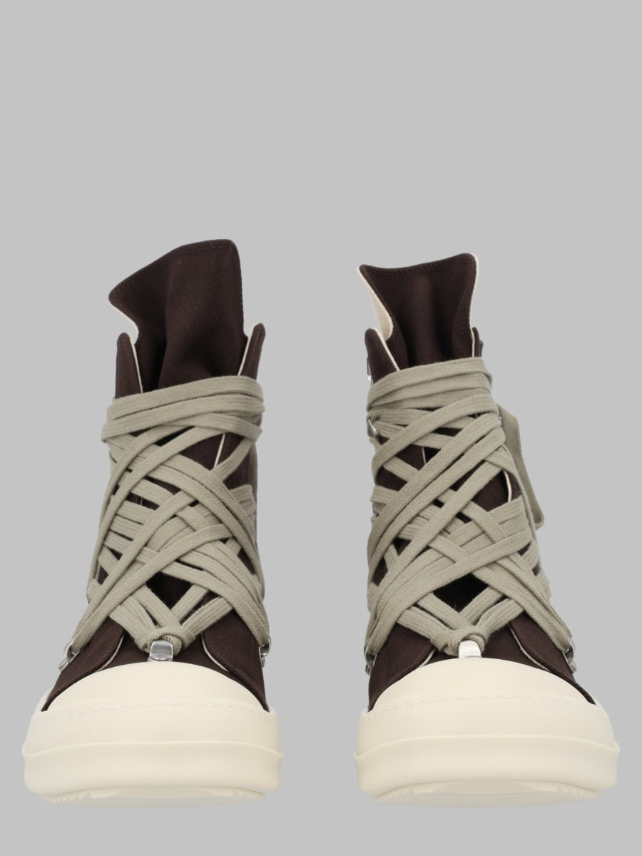 Sneakers Megalace Denim Charcoal Cotton Trainers