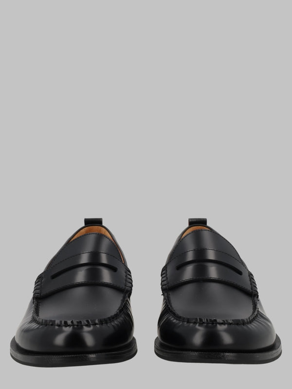 Leather Loafers Black Cowhide