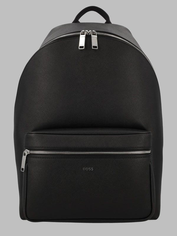 Backpack Northon Black Leather Bonded Backpacks