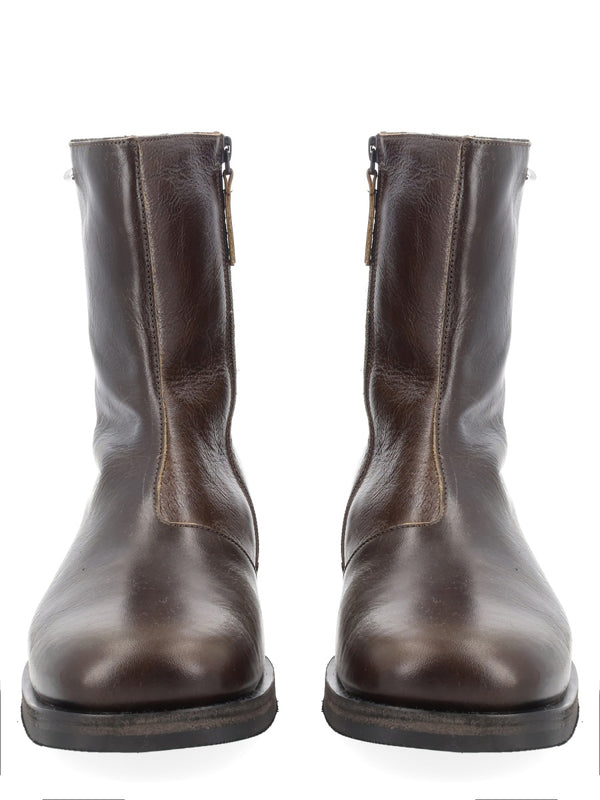 Boots Camion Green Leather