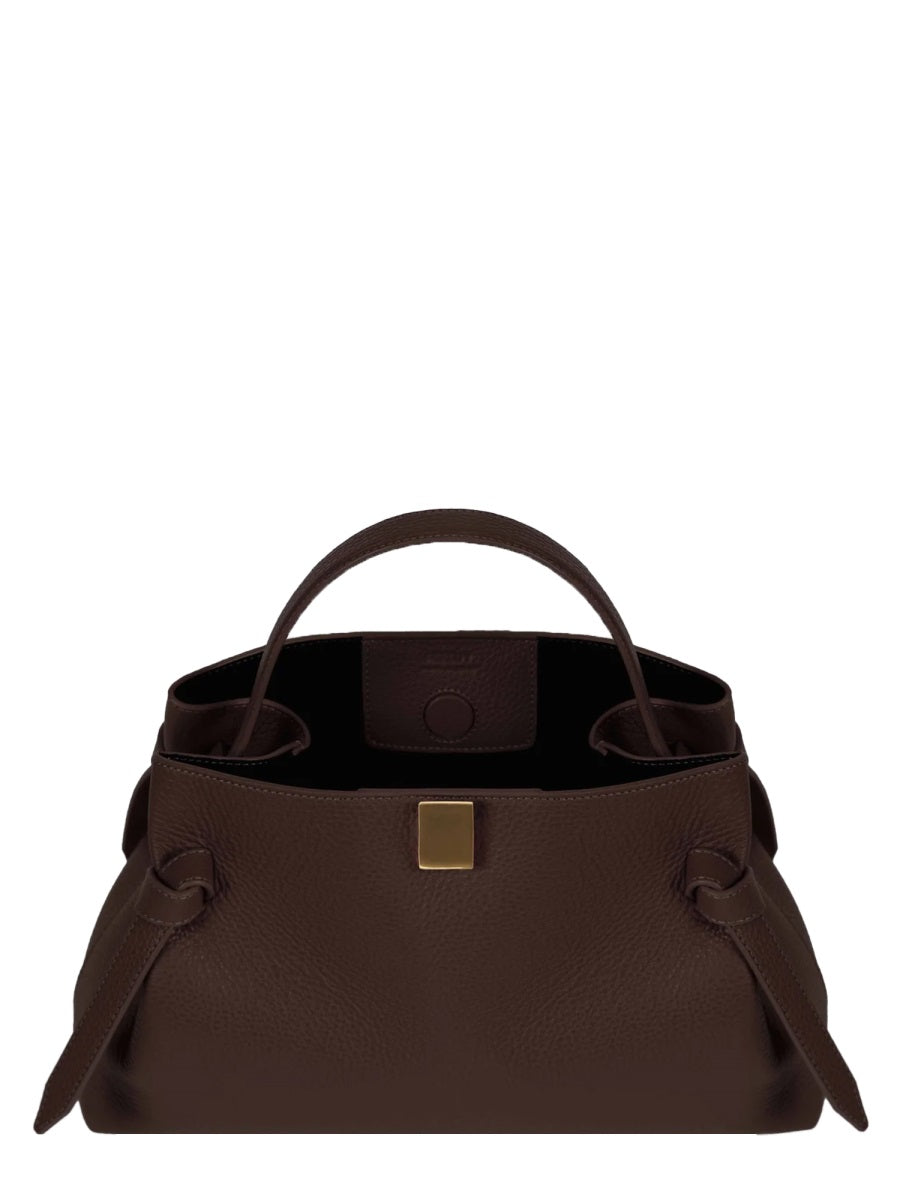 Handbag Gyoza Brown Leather Handbags