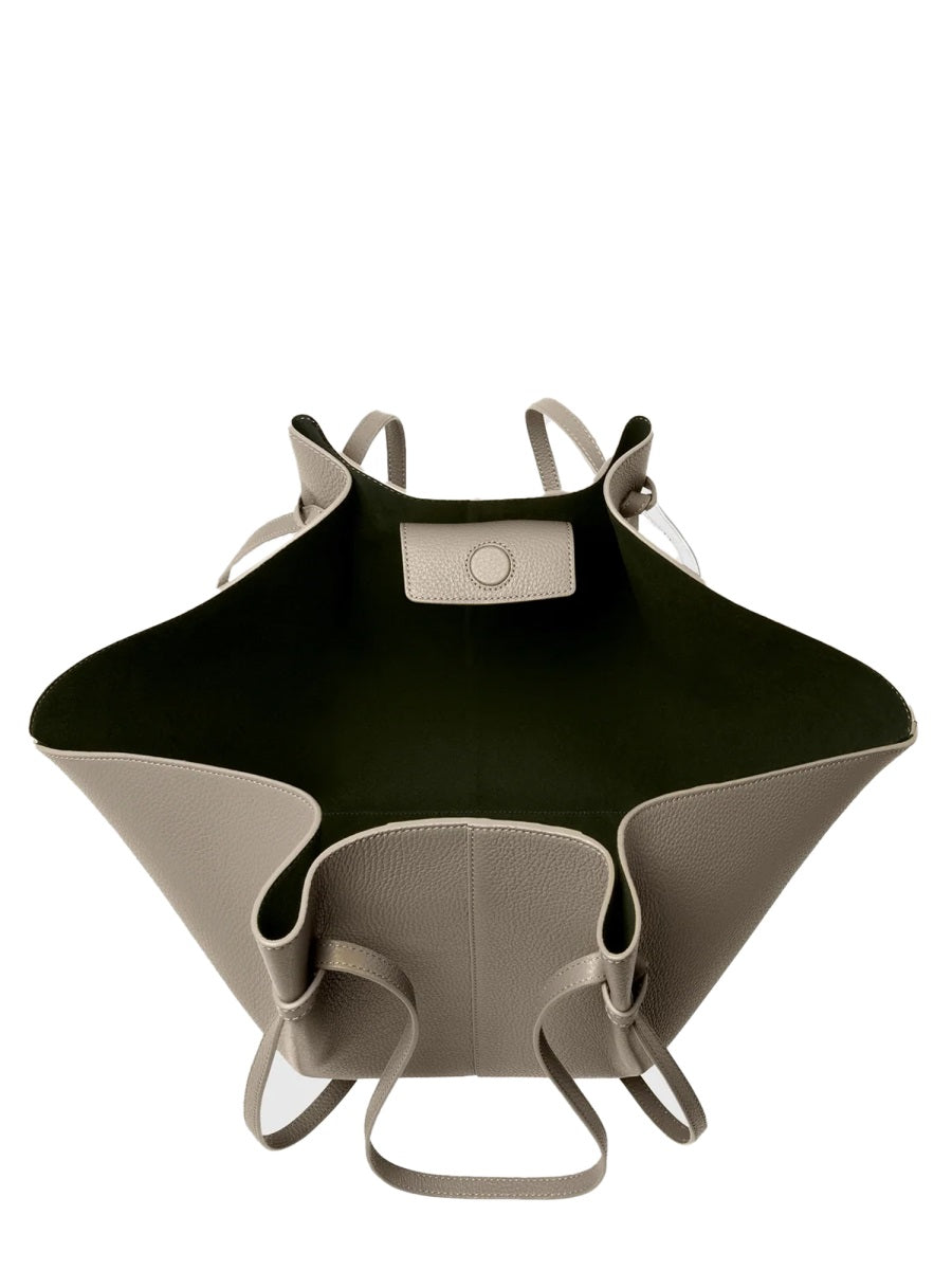 Leather Shoulder Bag Mochi Beige