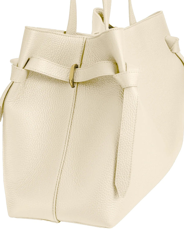 Tote Bag Gyoza Brown Leather Handbags