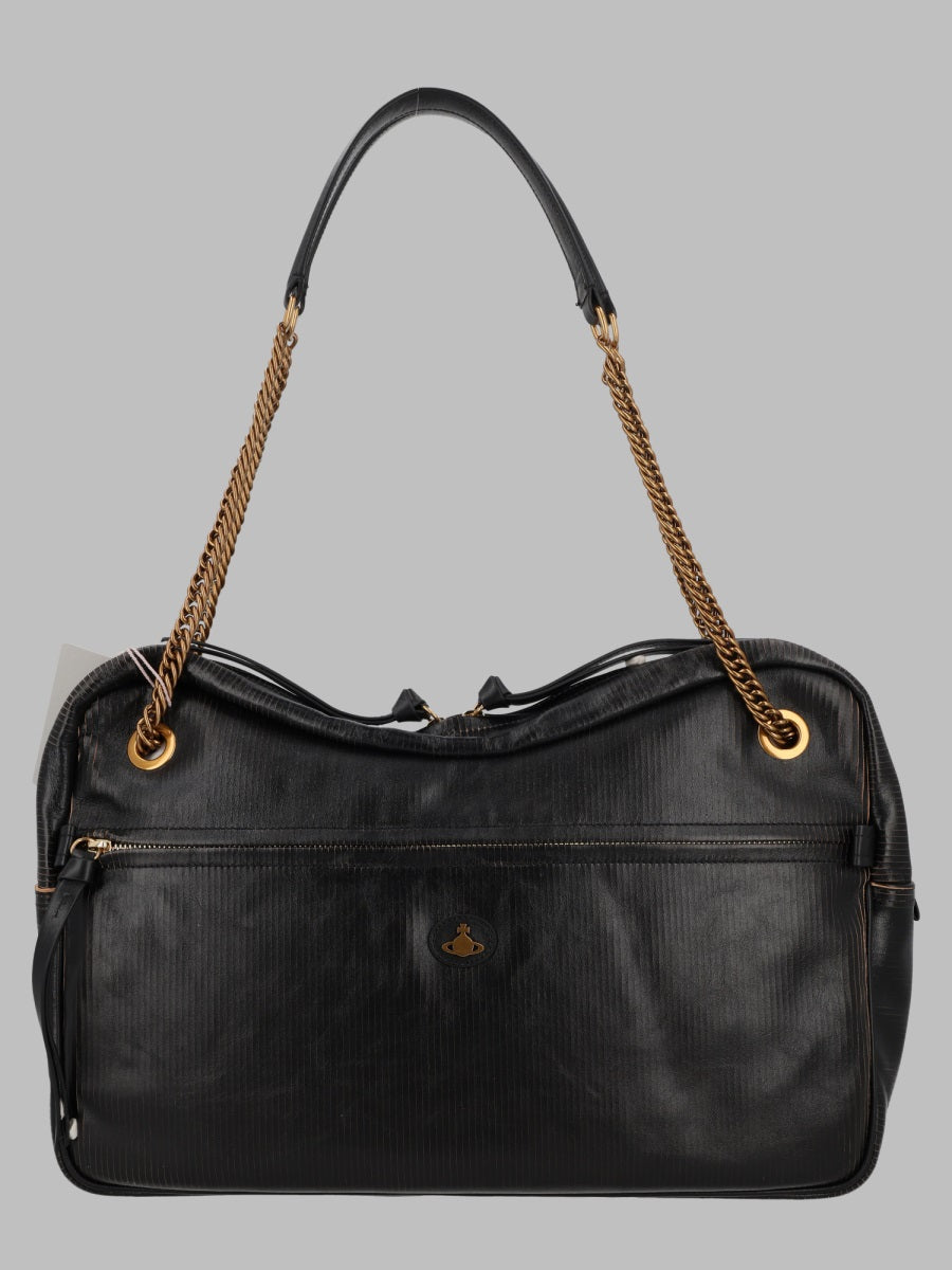 Shoulder Bag Dolce Large Black Leather Calf