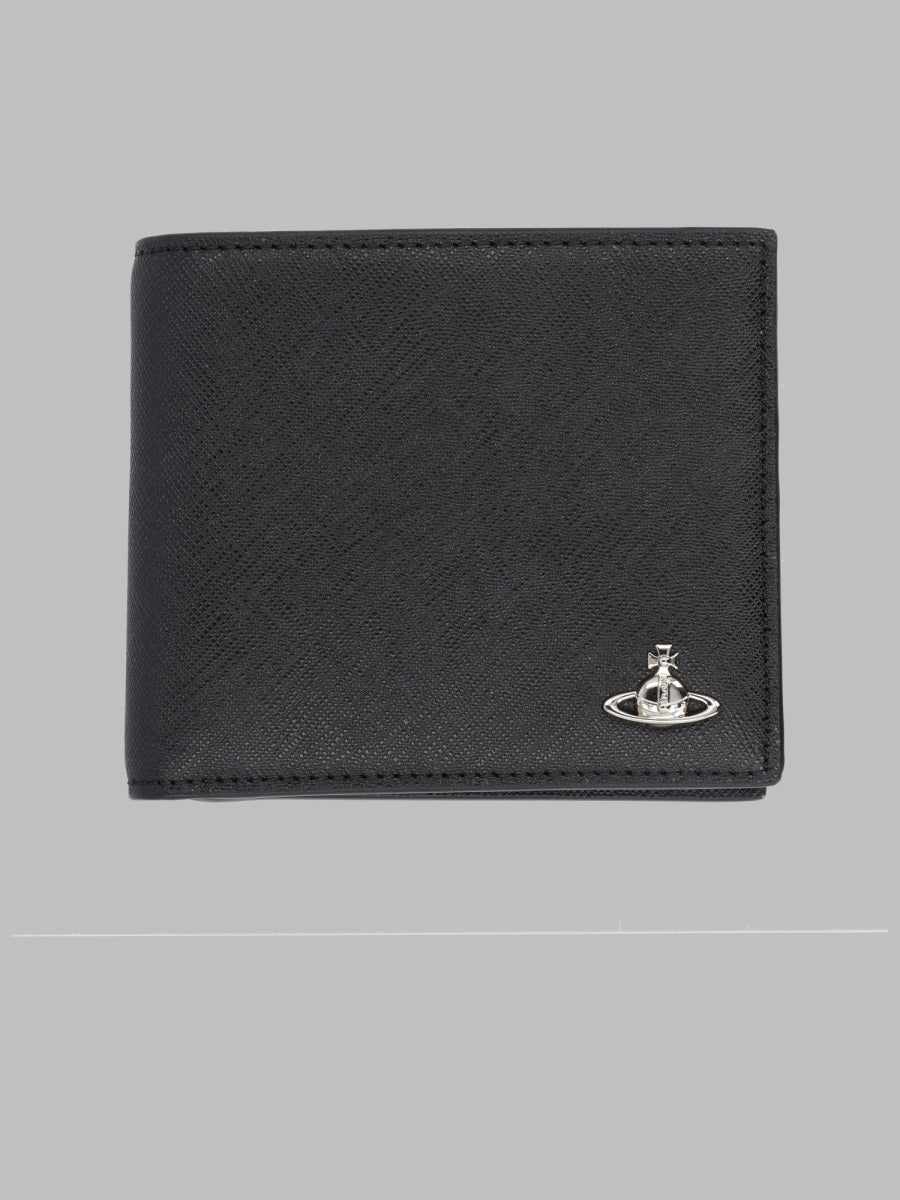Wallet With Logo Black Polyurethane & Purses