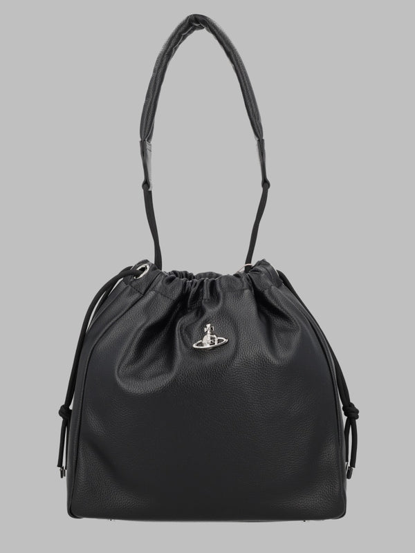 Bucket Bag Hilary Black Polyurethane Shoulder