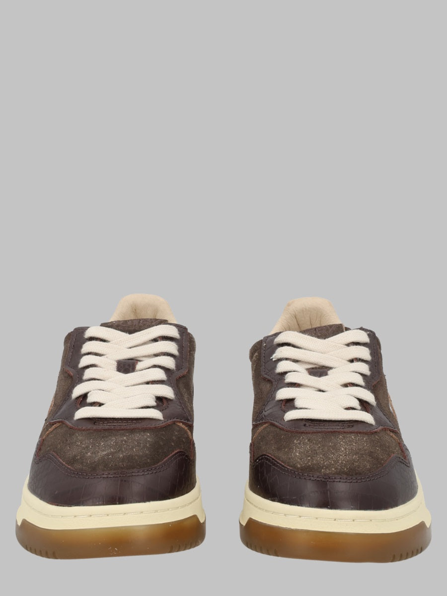Sneakers Medalist Low Dark Brown Suede Cow Leather Trainers