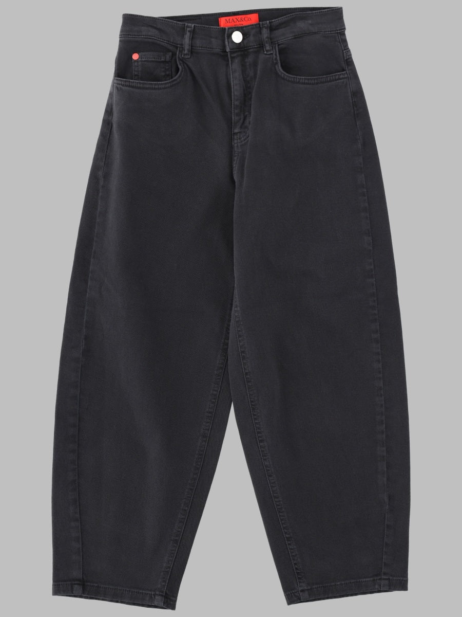 Trousers Black Cotton