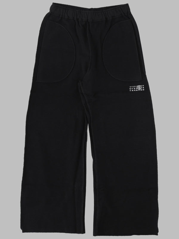Cotton Sweatpants With Logo And Back Stitching Black Track Pants