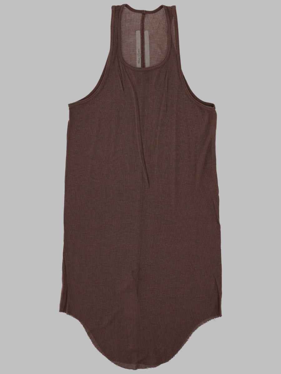 Tank Top Basic Rib Pink Cotton