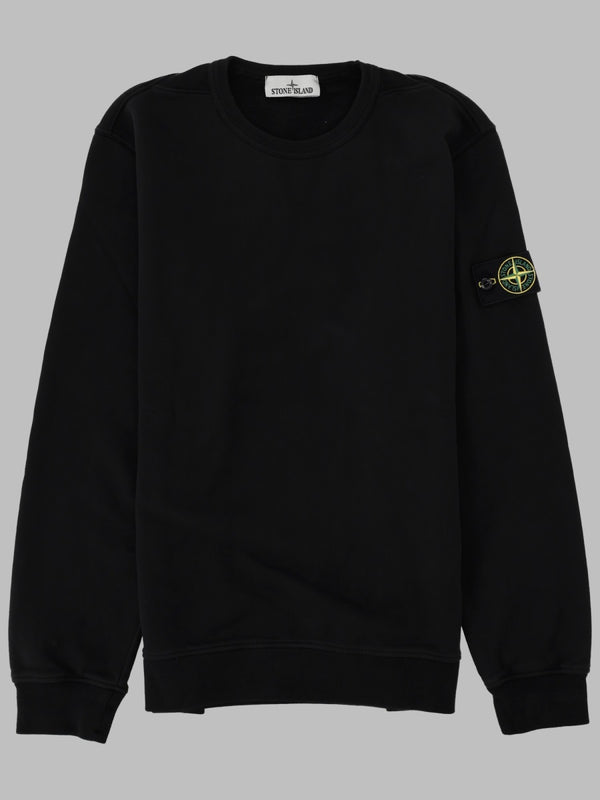 Cotton Sweatshirt With Logo Patch Black Sweatshirts
