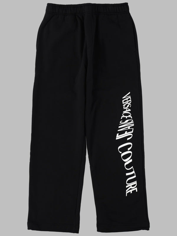 Track Pants Liquify Rubber Black Cotton Trousers