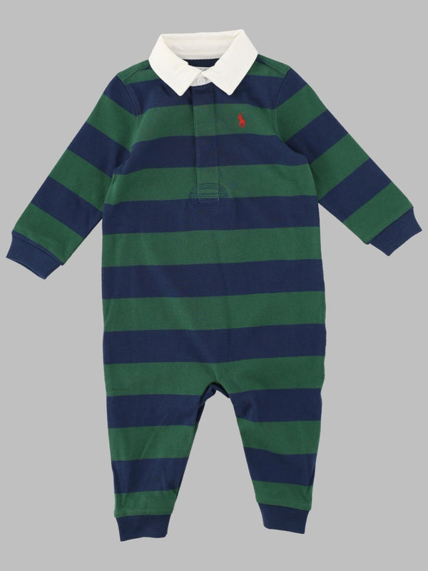 Cotton Rugby Jumpsuit Blue Jumpsuits