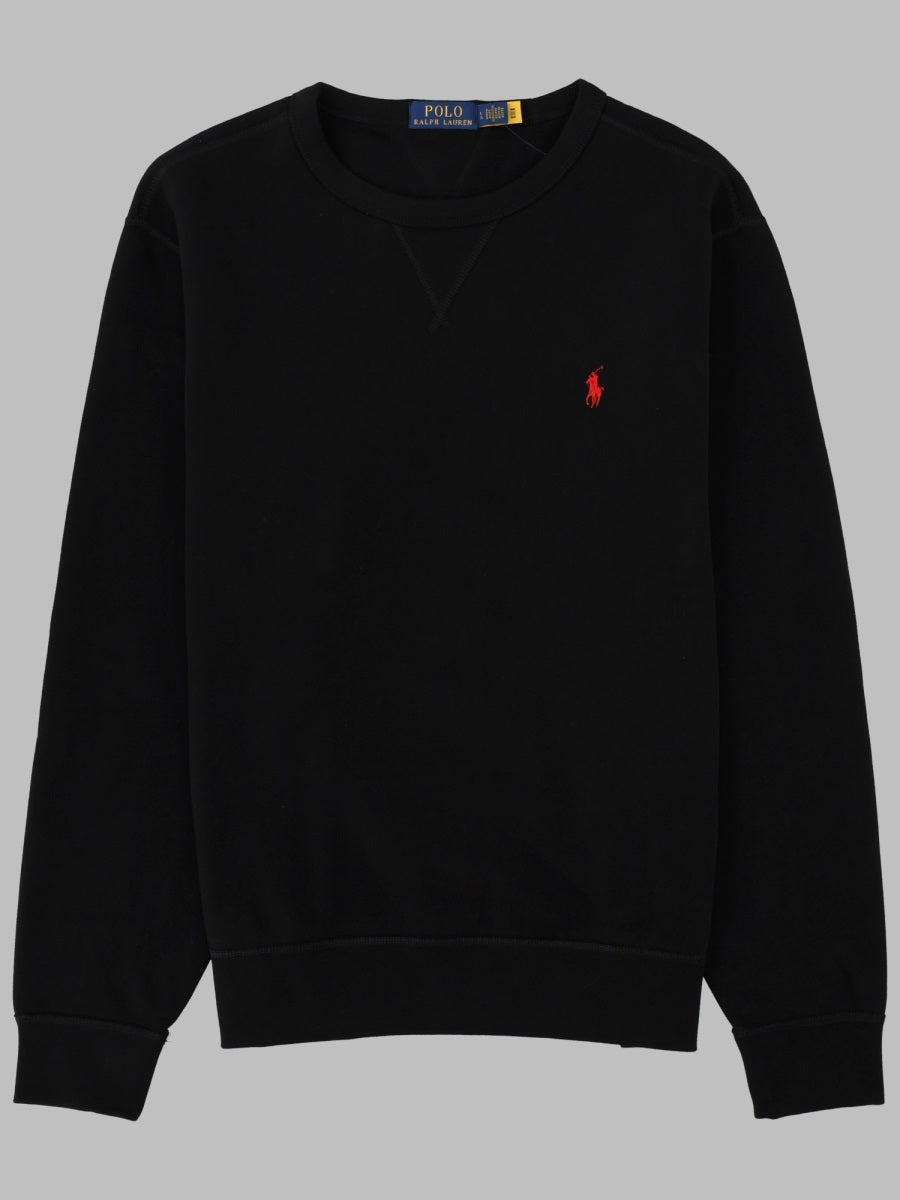 Sweatshirt With Logo Black Cotton-Blend Sweatshirts