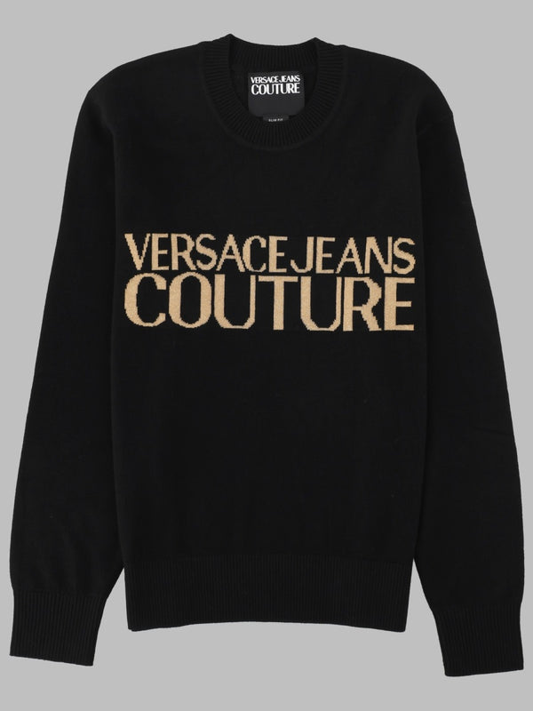 Knit Jumper With Logo Black Jumpers