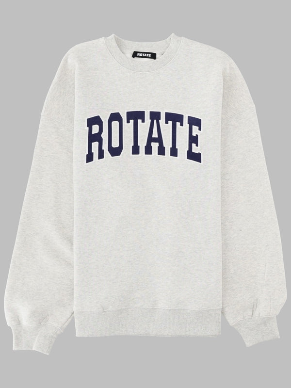 Sweatshirt With Logo Grey Cotton Sweatshirts