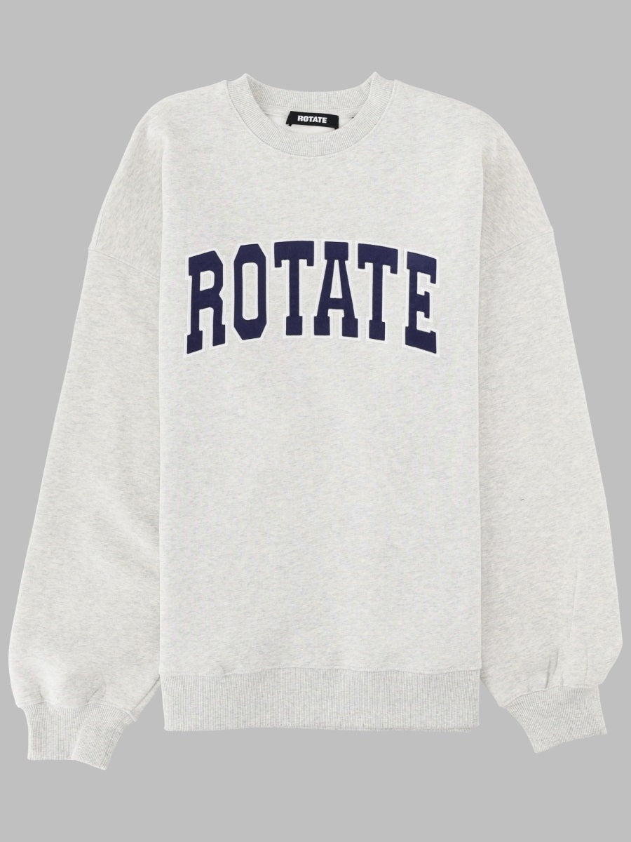 Sweatshirt With Logo Grey Cotton Sweatshirts