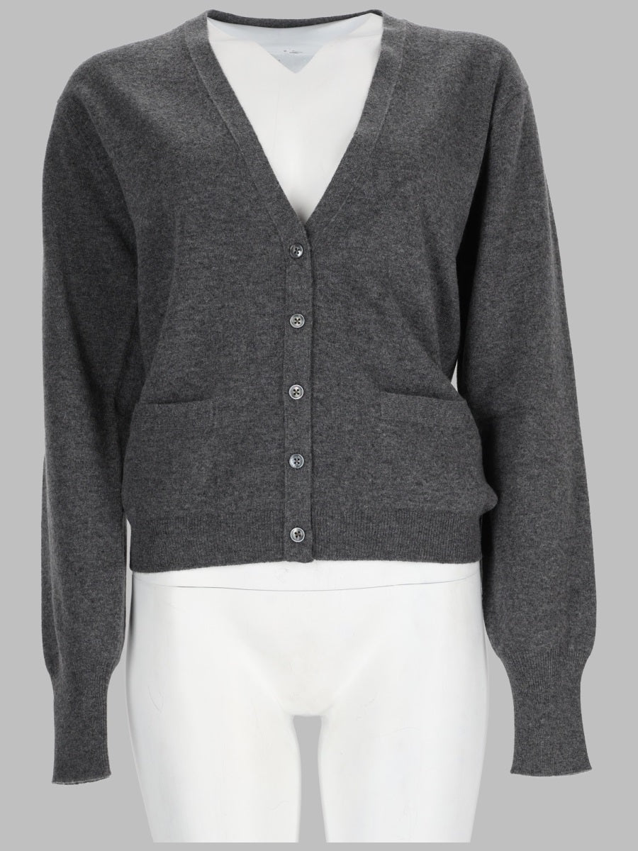 Cardigan Wool Grey Virgin Jumpers