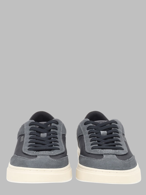 Sneakers Kieran Leather Grey Cow Hide Trainers