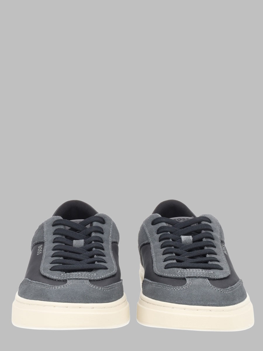 Sneakers Kieran Leather Grey Cow Hide Trainers