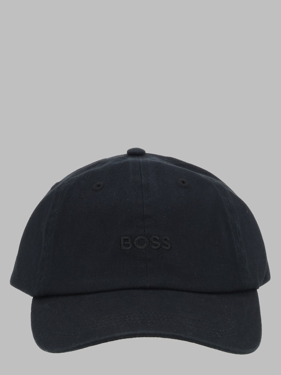 Baseball Cap With Logo Black Cotton (recycled) Hat