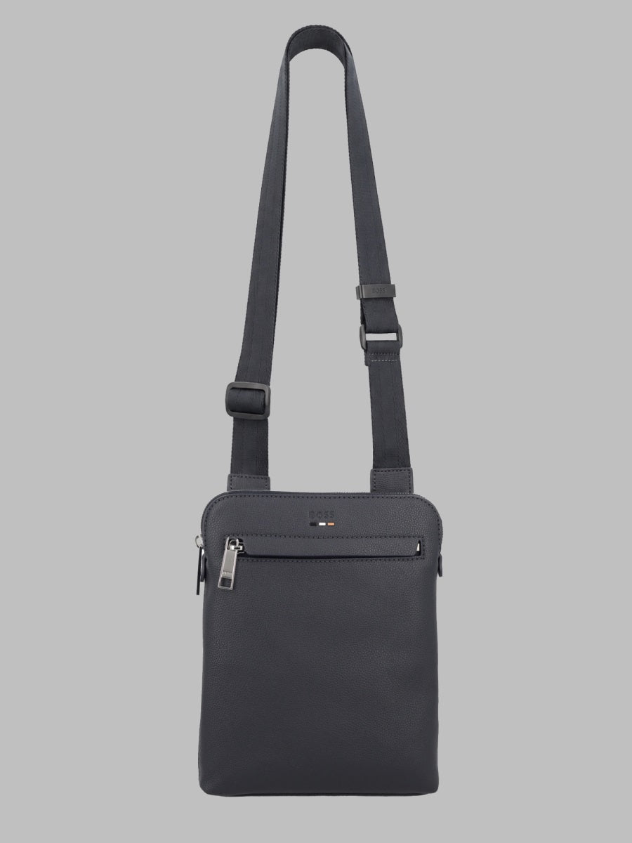Shoulder Bag With Logo Blue Polyester