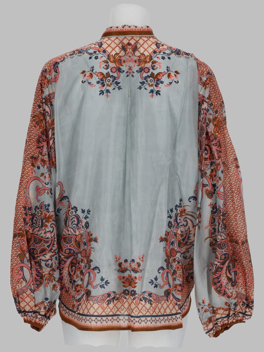 Aster Silk Blouse Multicolour Shirt