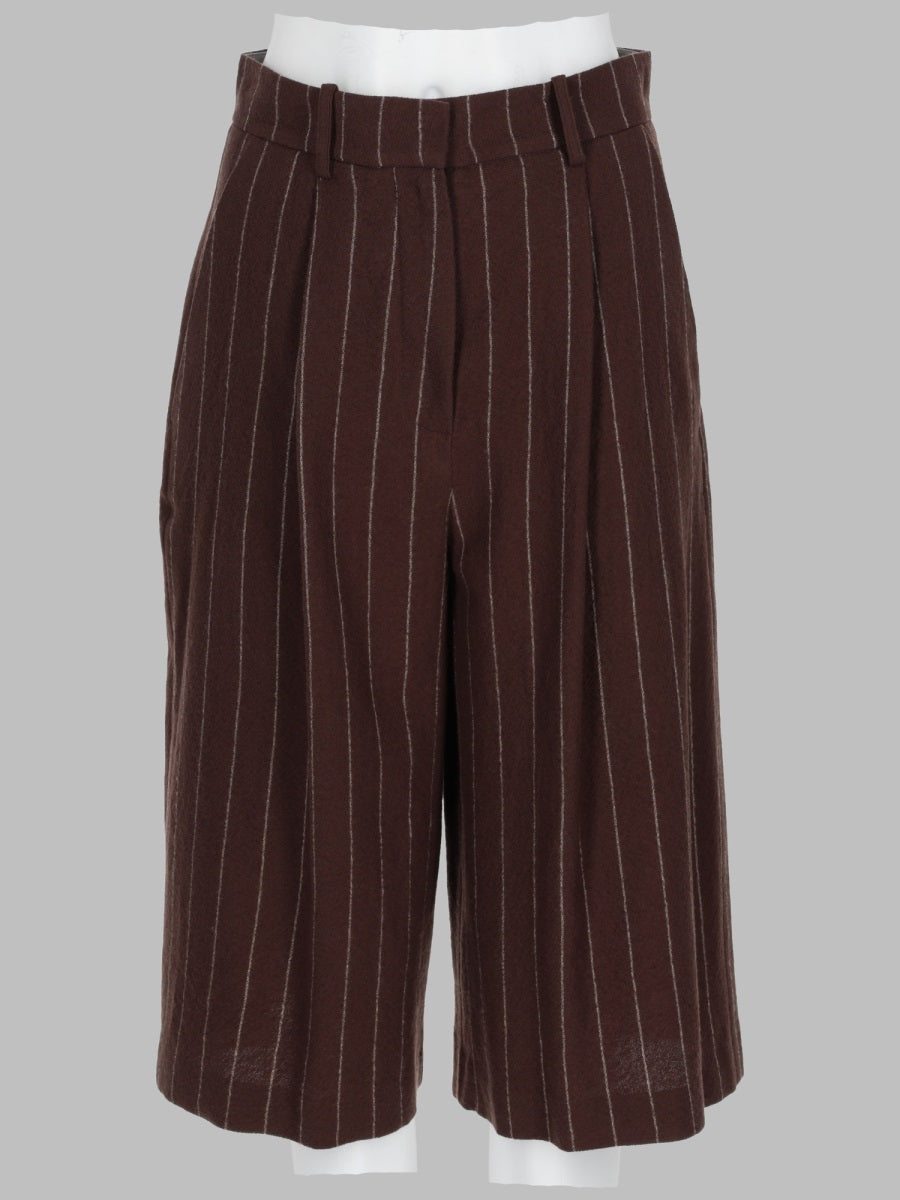 Wool Shorts Brown Virgin