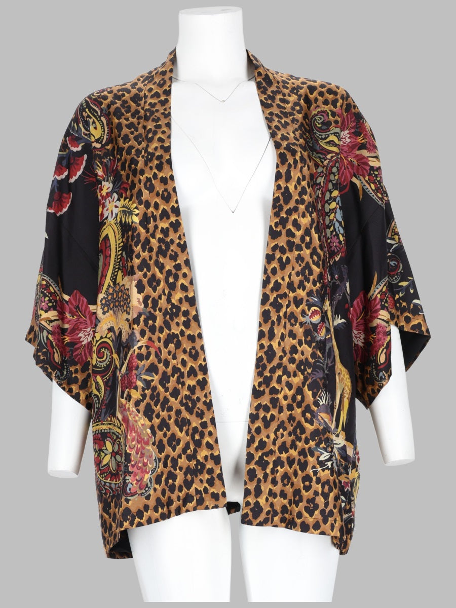 Printed Silk Jacket Multicolour