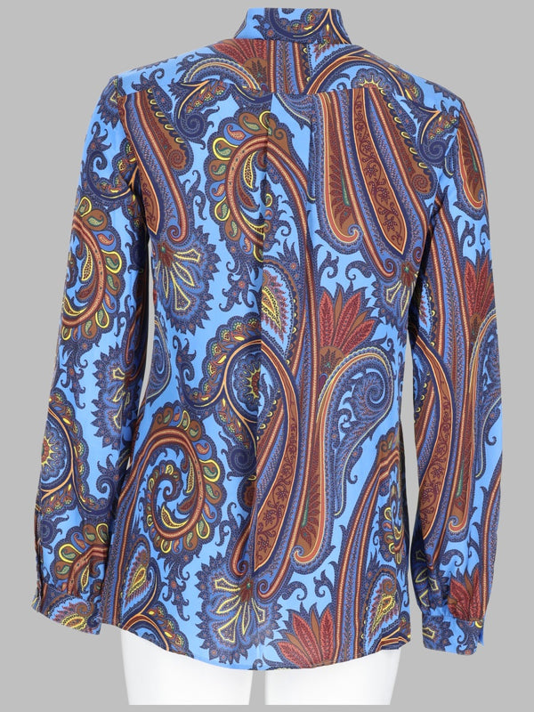 Paisley Print Viscose Shirt Multicolour