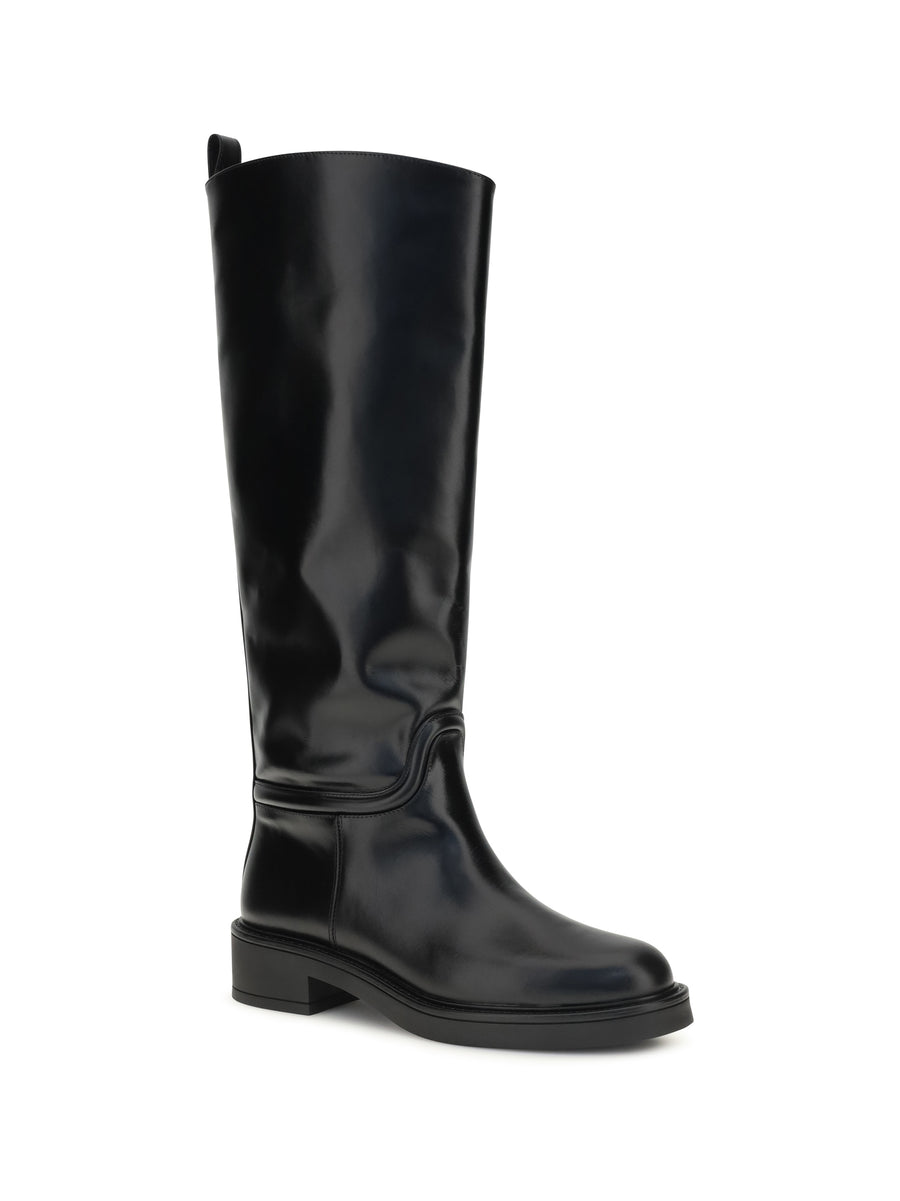 Boots Celia Leather Black