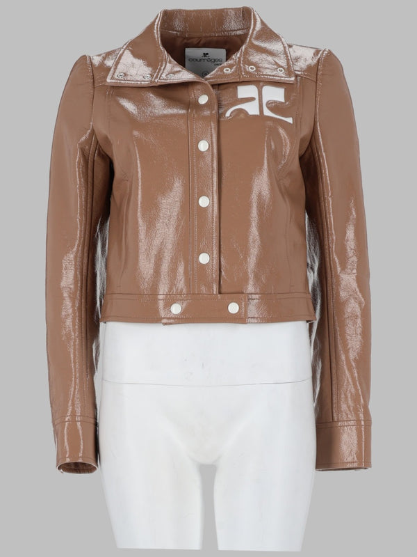 Vinyl Jacket Reedition Brown Cotton
