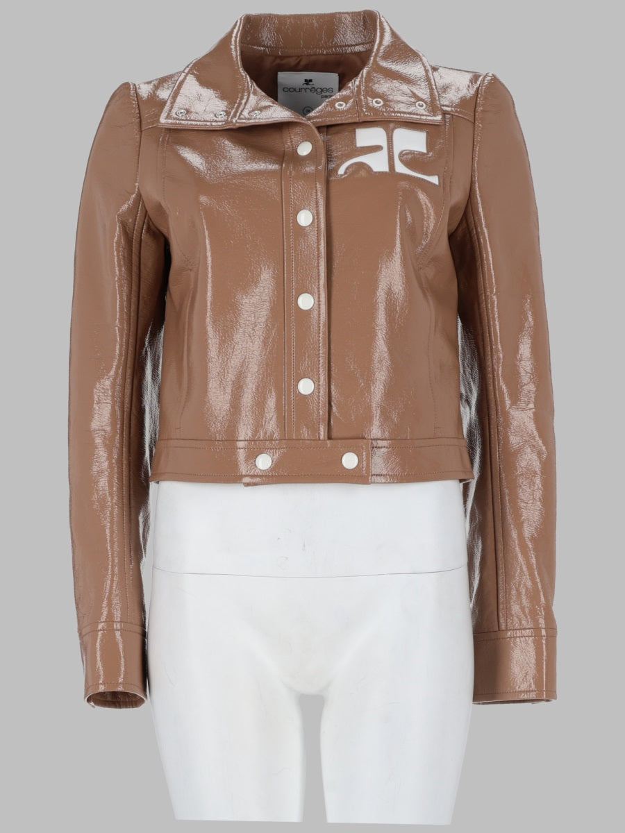 Vinyl Jacket Reedition Brown Cotton