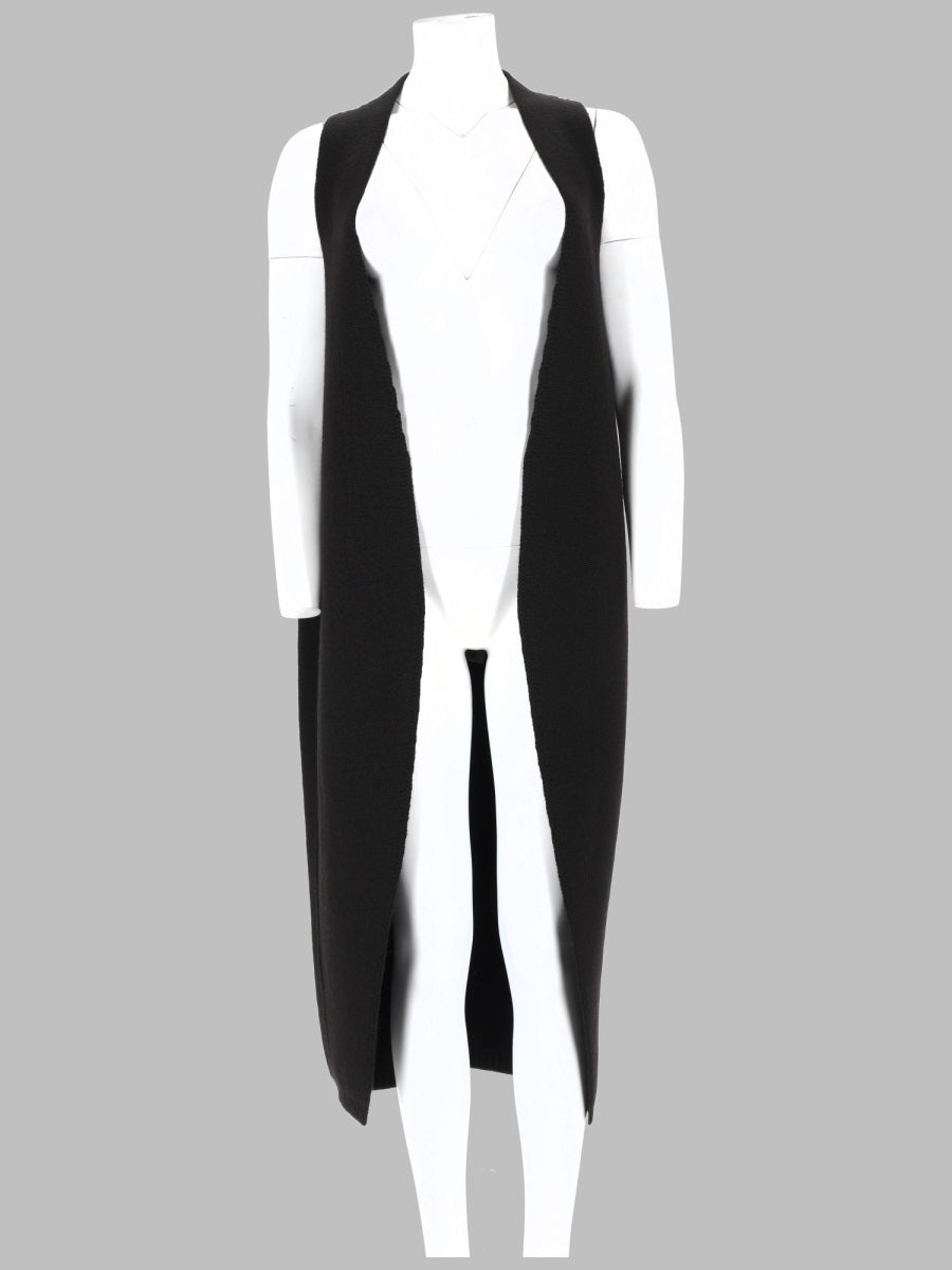 Knit Gilet Cyclops Black New Wool Jumpers
