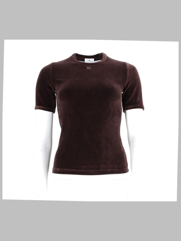 T-Shirt Velvet Brown Cotton T-shirts
