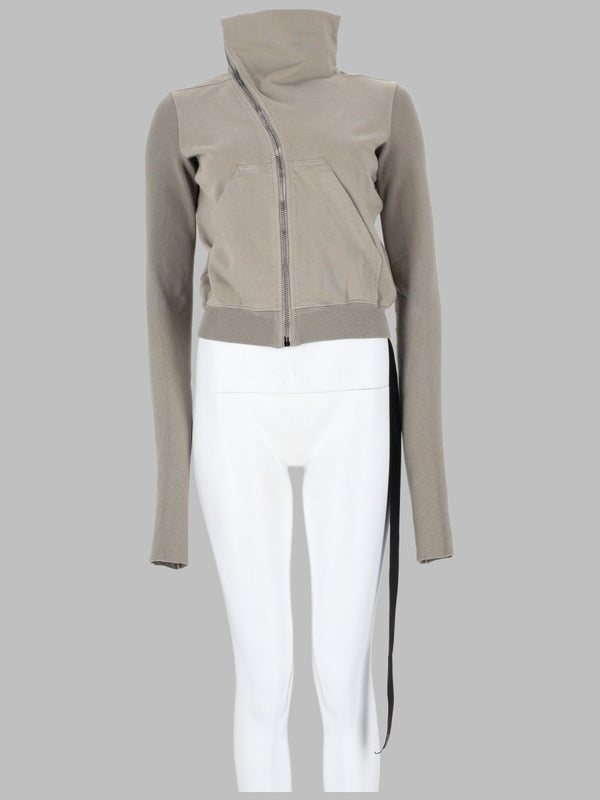 Sweatshirt Mountain Asymmetric Zip Grey Cotton Sweatshirts