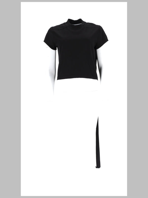 Cropped Cotton T-Shirt Black T-shirts