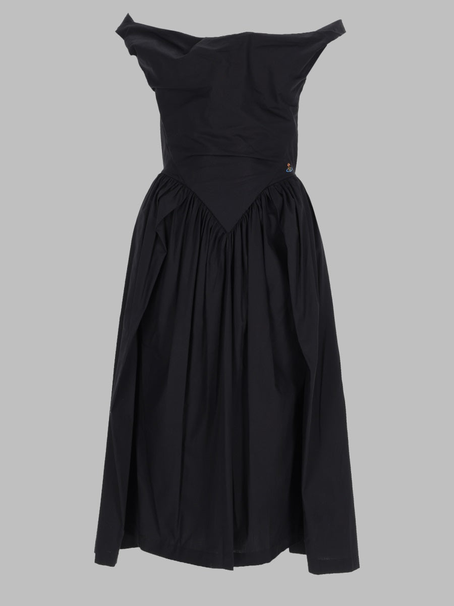 Cotton Sunday Dress Black Organic