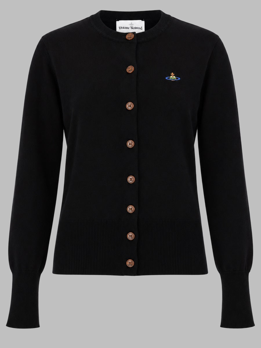 Cardigan Bea Black Cotton And Cashmere Jumpers